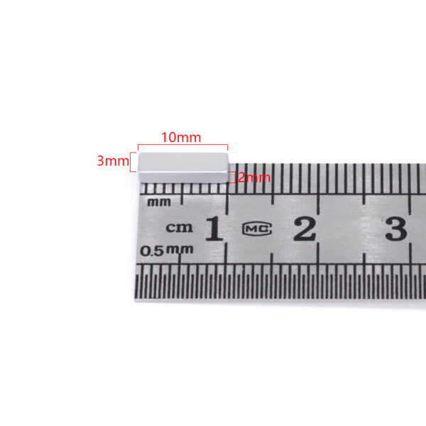 10x3x2 мм толщиной неодимовый магнит Блок N35 Мощный Сильный редкоземельные Прямоугольные магниты Малые магнитные блоки Лоуэс Продажа - Изображение 2