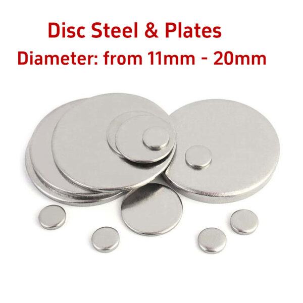 Diameter from 11mm to 20mm Steel Disc, Blanke metallslagplater